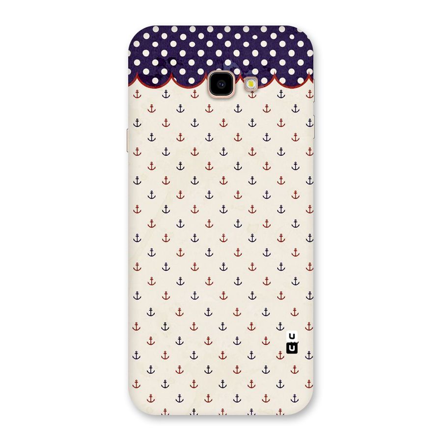 Polka Anchor Back Case for Galaxy J4 Plus