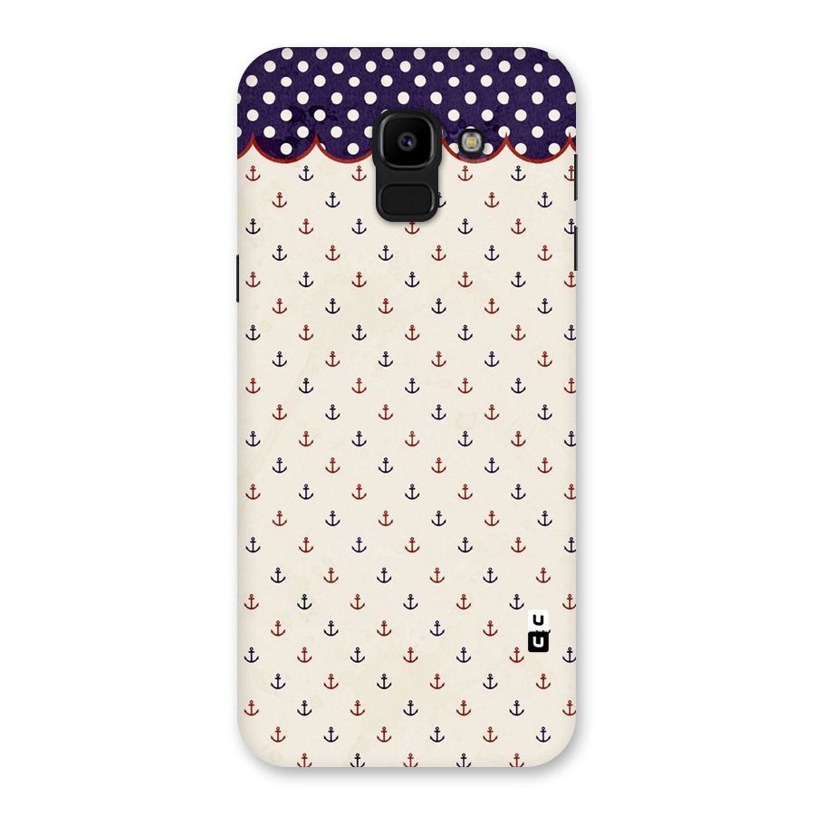 Polka Anchor Back Case for Galaxy J6
