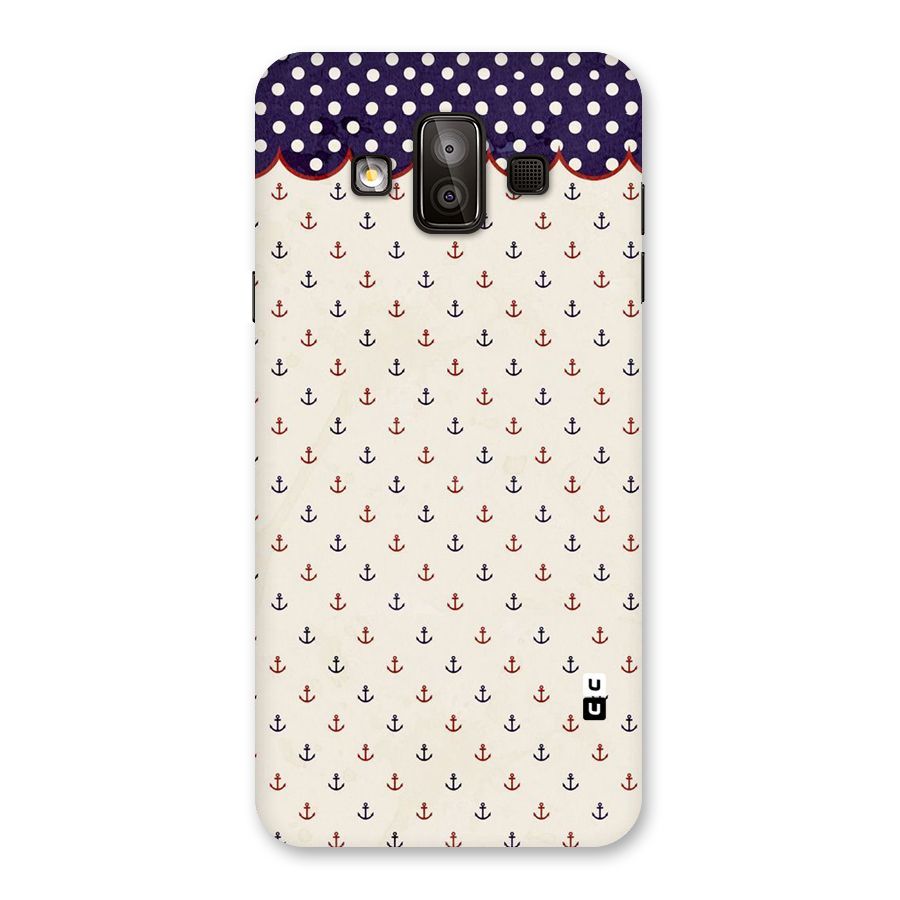 Polka Anchor Back Case for Galaxy J7 Duo