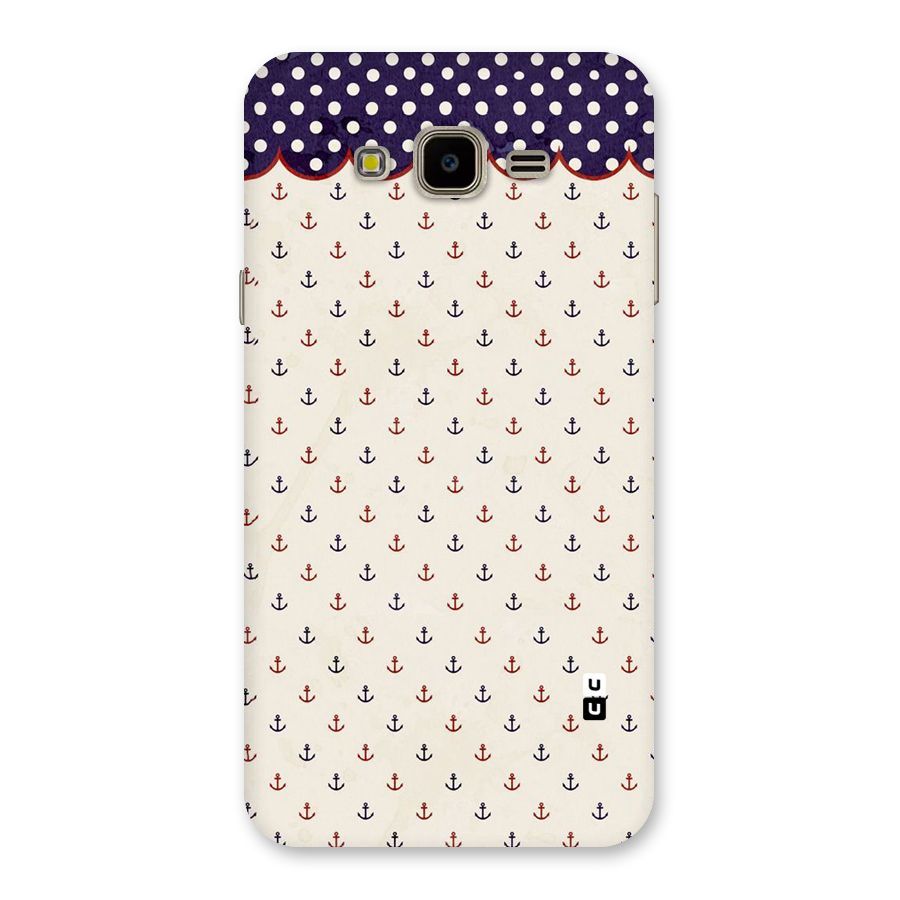 Polka Anchor Back Case for Galaxy J7 Nxt