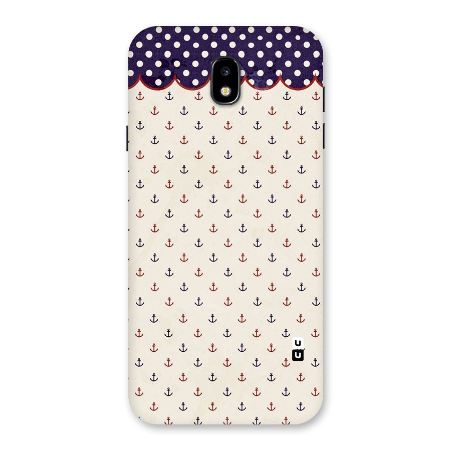 Polka Anchor Back Case for Galaxy J7 Pro