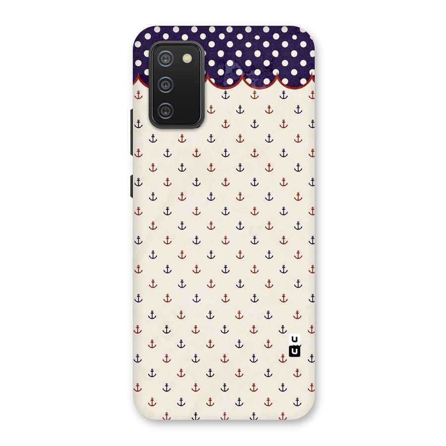Polka Anchor Back Case for Galaxy M02s