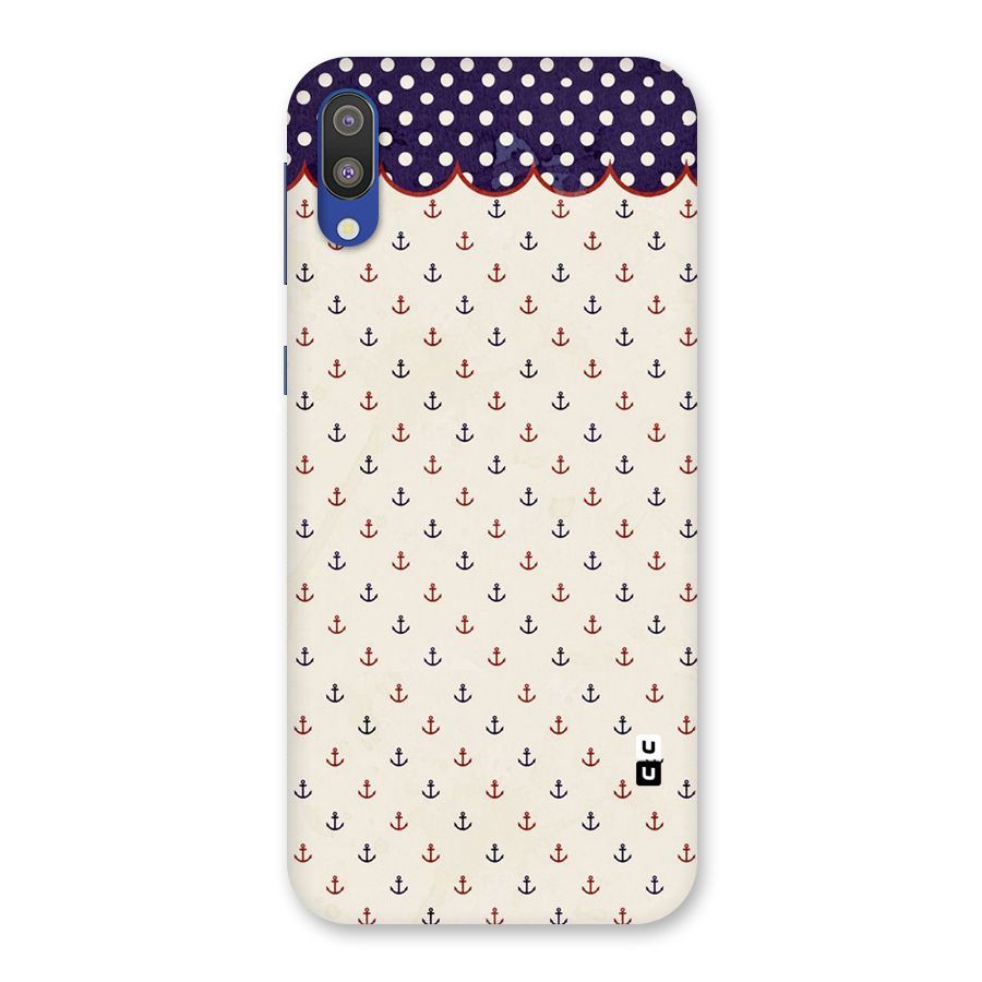 Polka Anchor Back Case for Galaxy M10