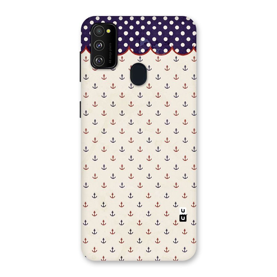Polka Anchor Back Case for Galaxy M30s