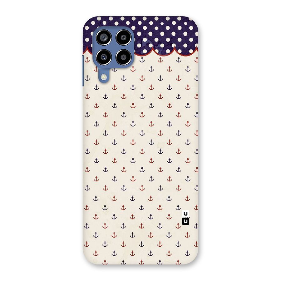 Polka Anchor Back Case for Galaxy M53 5G