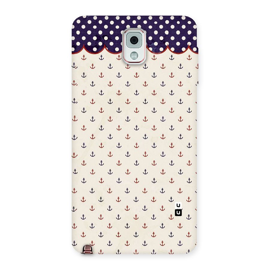 Polka Anchor Back Case for Galaxy Note 3