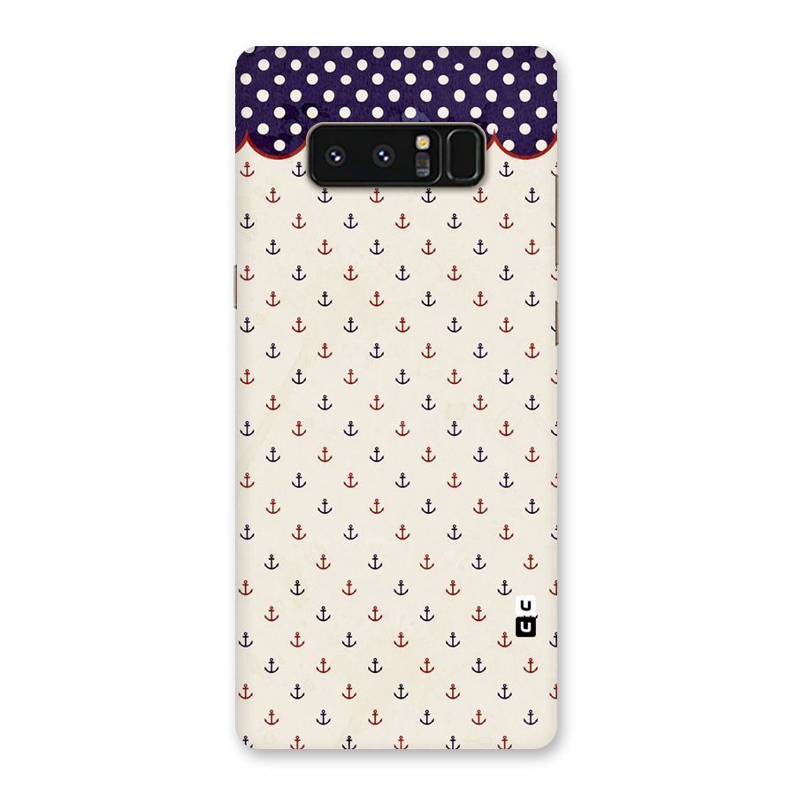 Polka Anchor Back Case for Galaxy Note 8