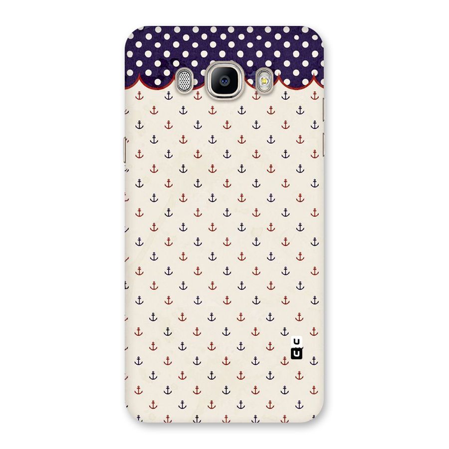 Polka Anchor Back Case for Galaxy On8