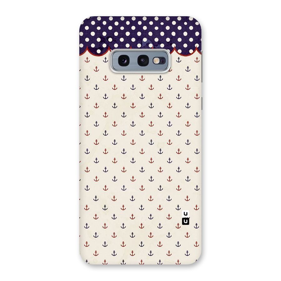 Polka Anchor Back Case for Galaxy S10e