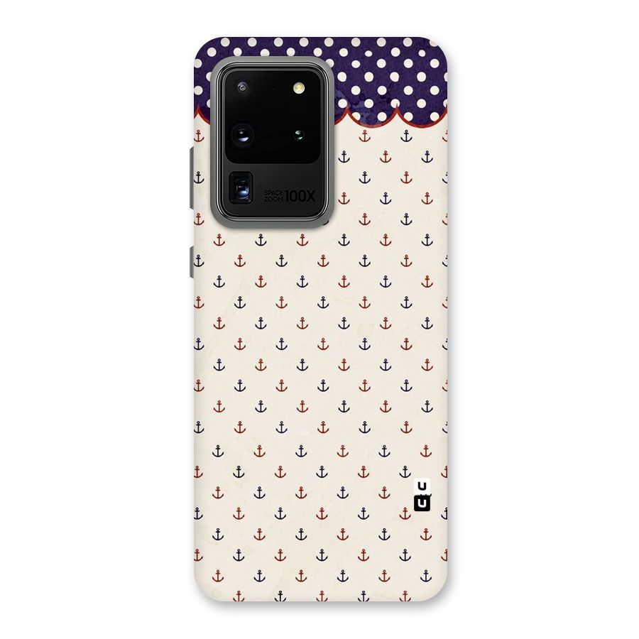 Polka Anchor Back Case for Galaxy S20 Ultra