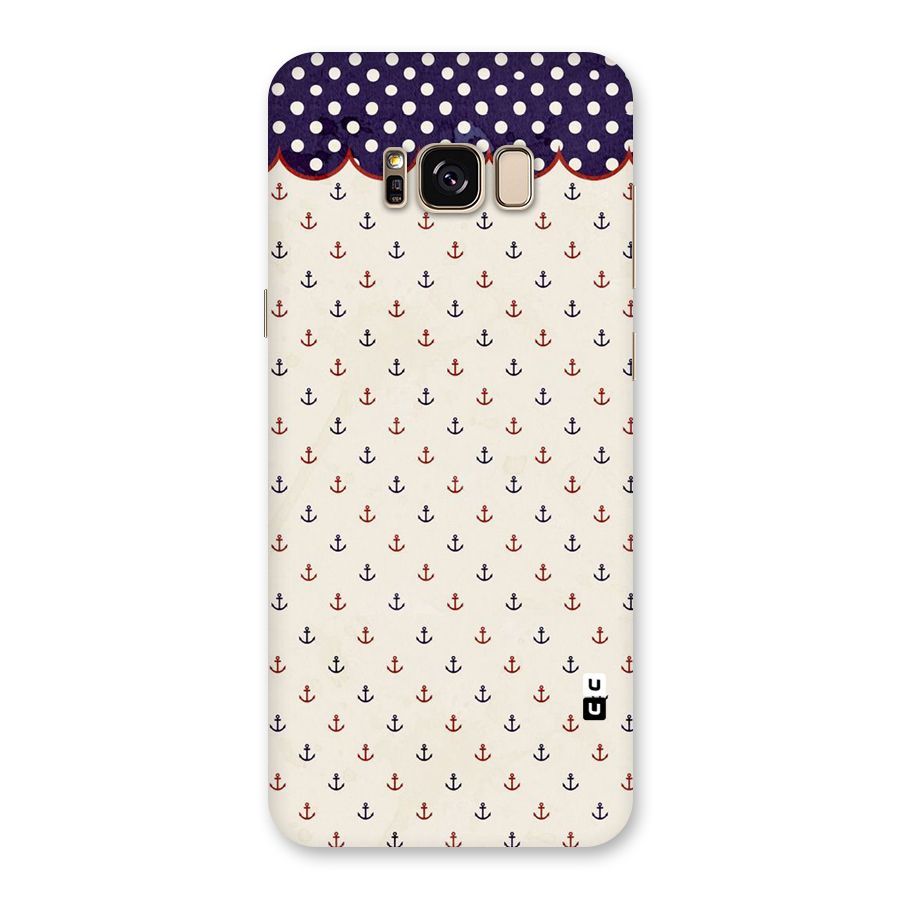 Polka Anchor Back Case for Galaxy S8 Plus