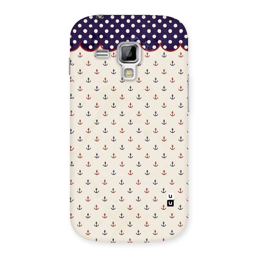 Polka Anchor Back Case for Galaxy S Duos
