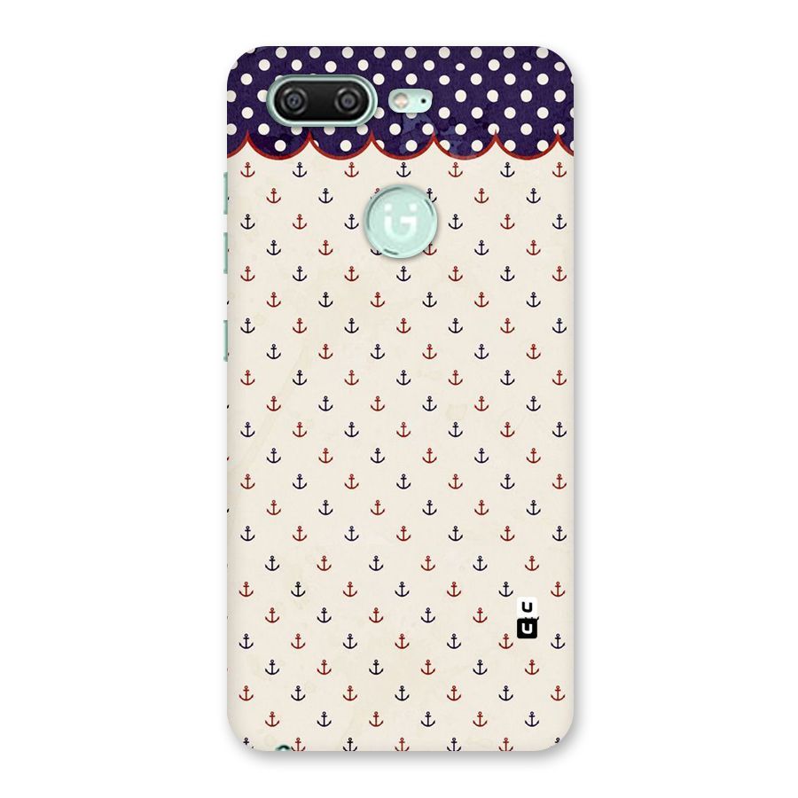 Polka Anchor Back Case for Gionee S10