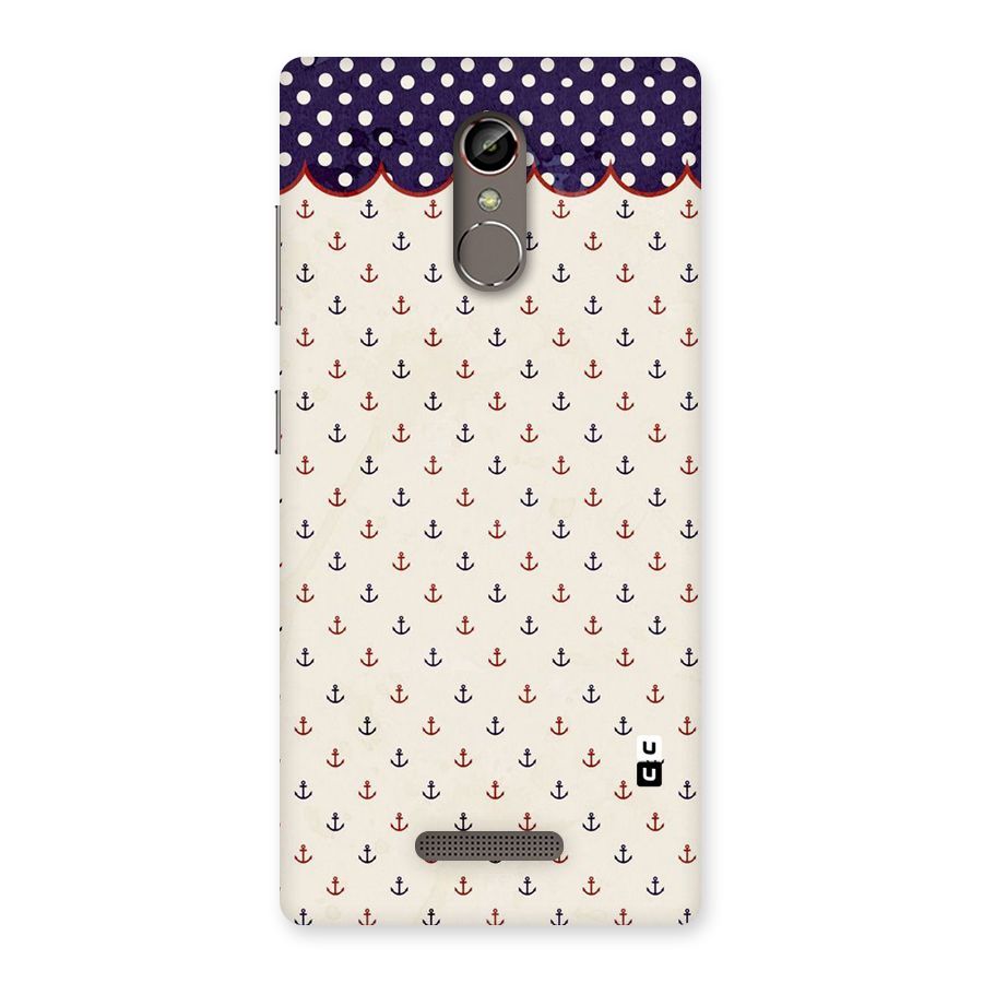 Polka Anchor Back Case for Gionee S6s
