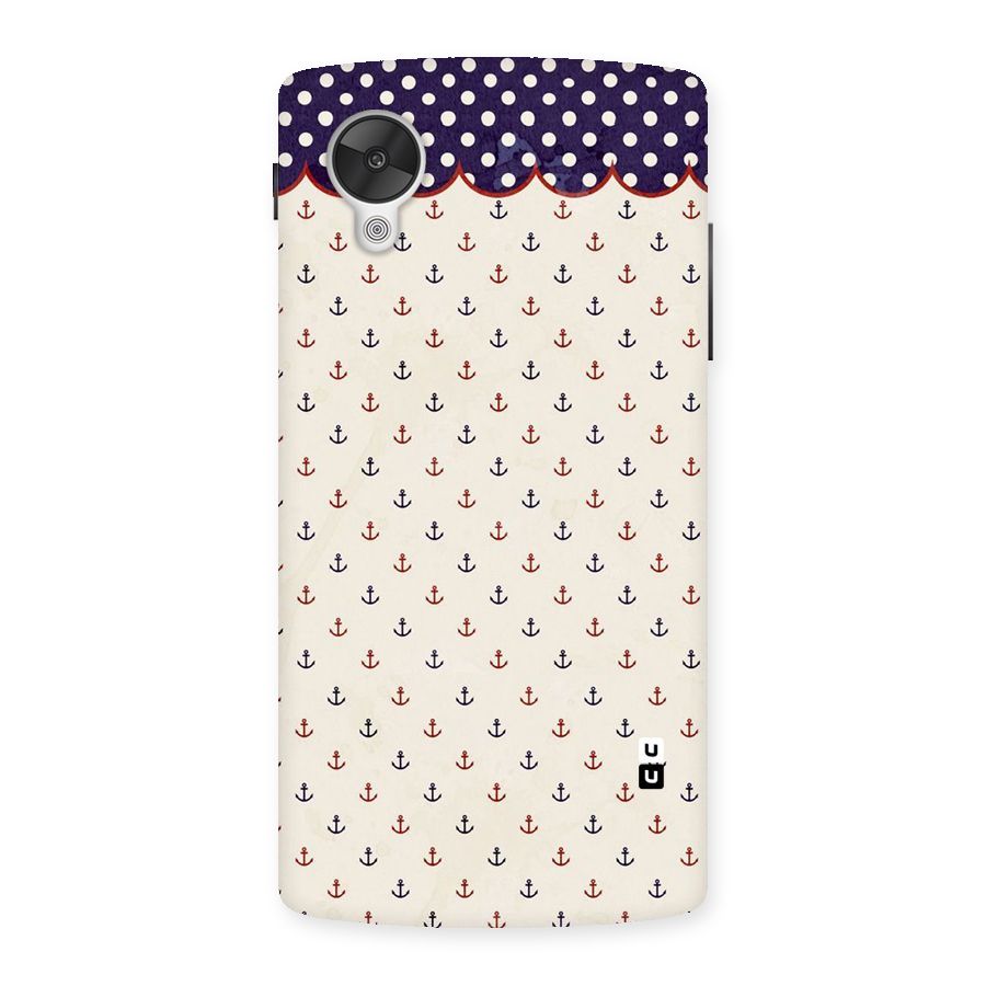 Polka Anchor Back Case for Google Nexsus 5
