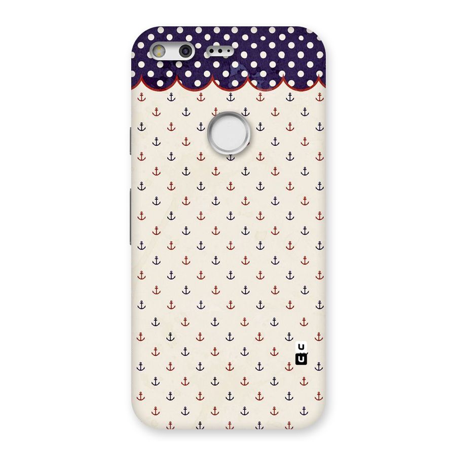 Polka Anchor Back Case for Google Pixel