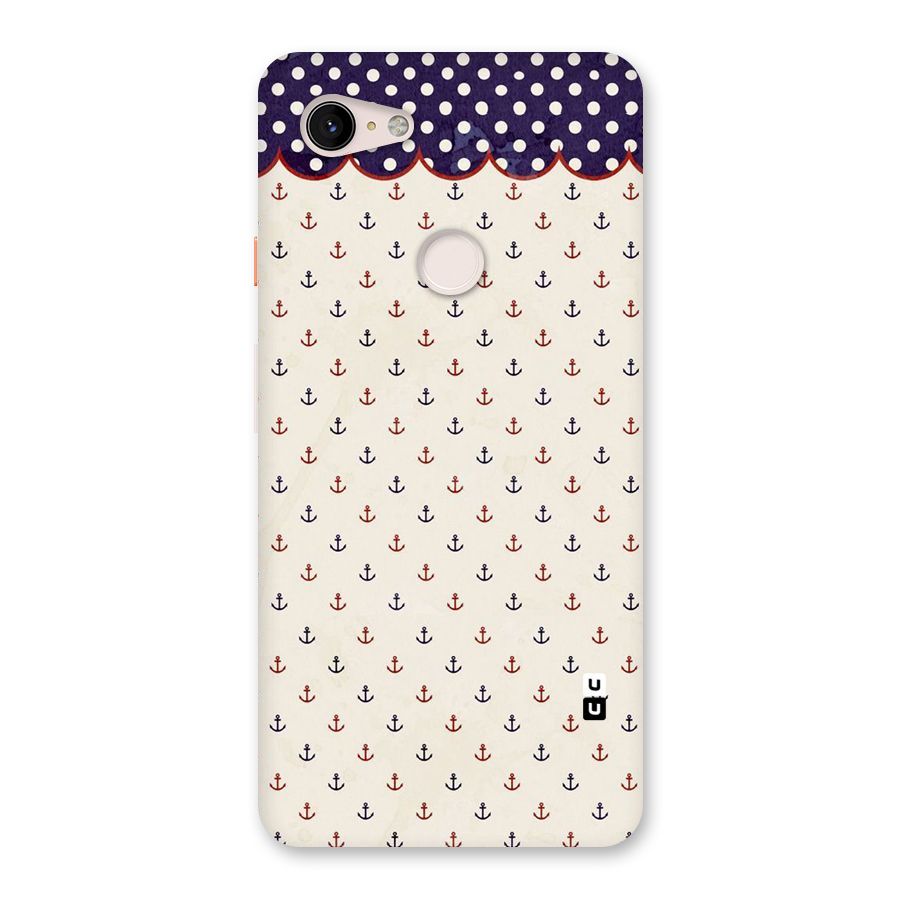 Polka Anchor Back Case for Google Pixel 3 XL