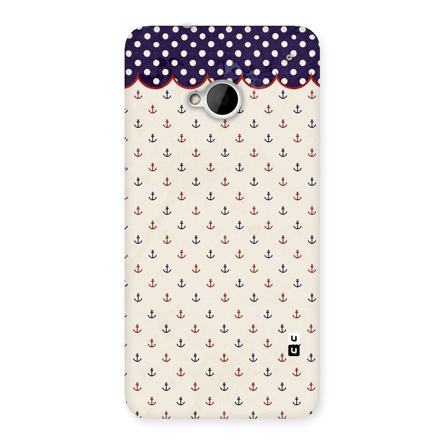 Polka Anchor Back Case for HTC One M7