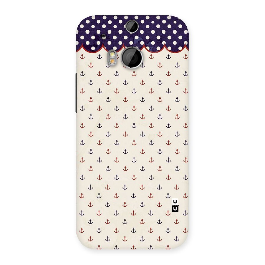 Polka Anchor Back Case for HTC One M8