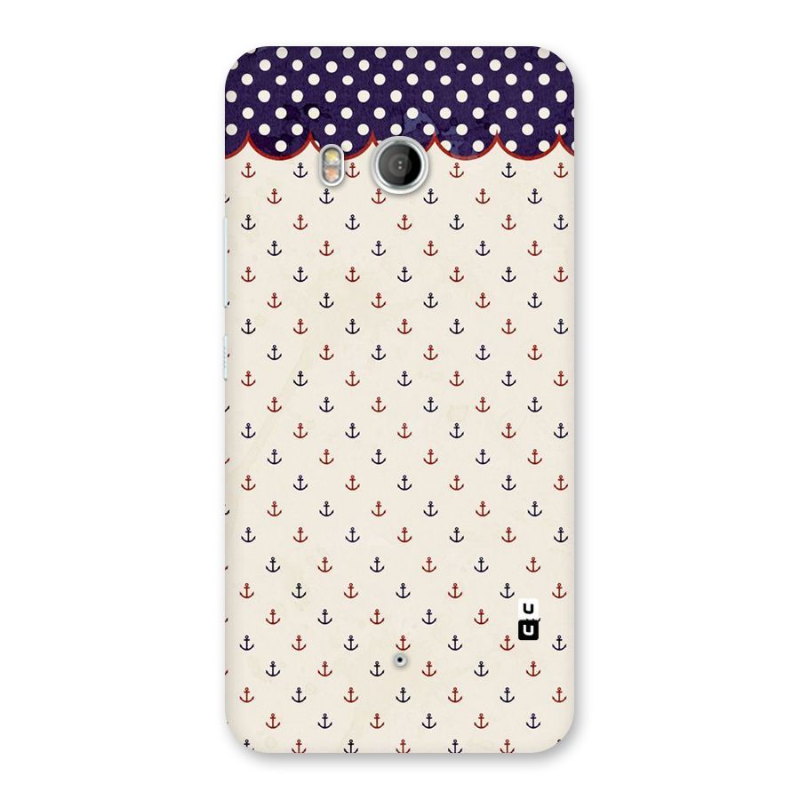 Polka Anchor Back Case for HTC U11