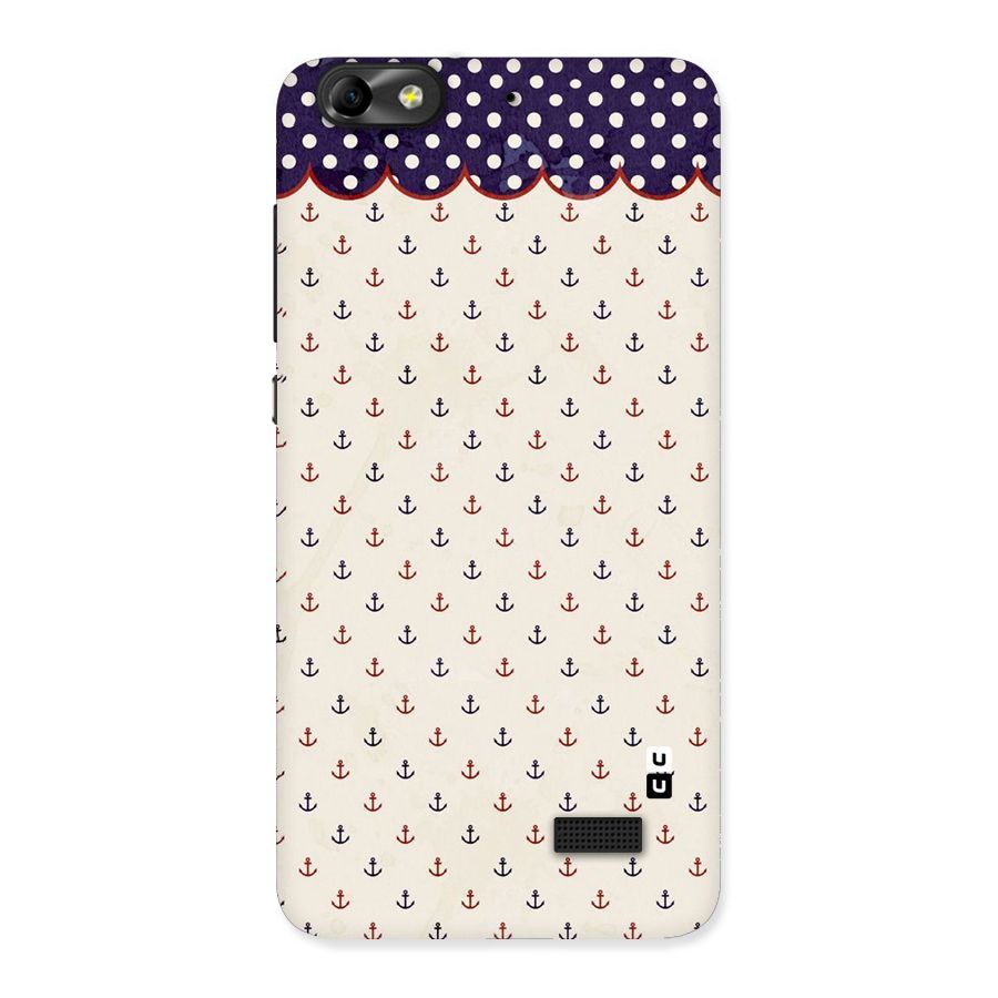 Polka Anchor Back Case for Honor 4C