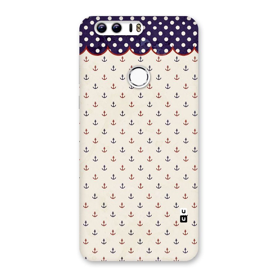 Polka Anchor Back Case for Honor 8