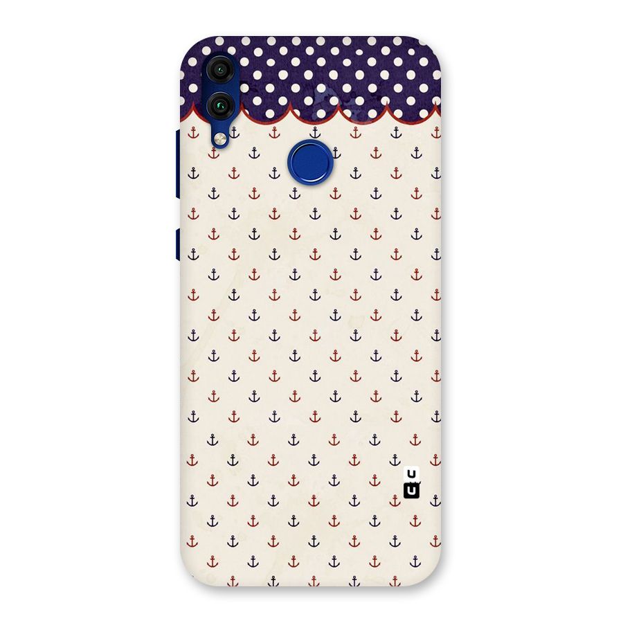 Polka Anchor Back Case for Honor 8C