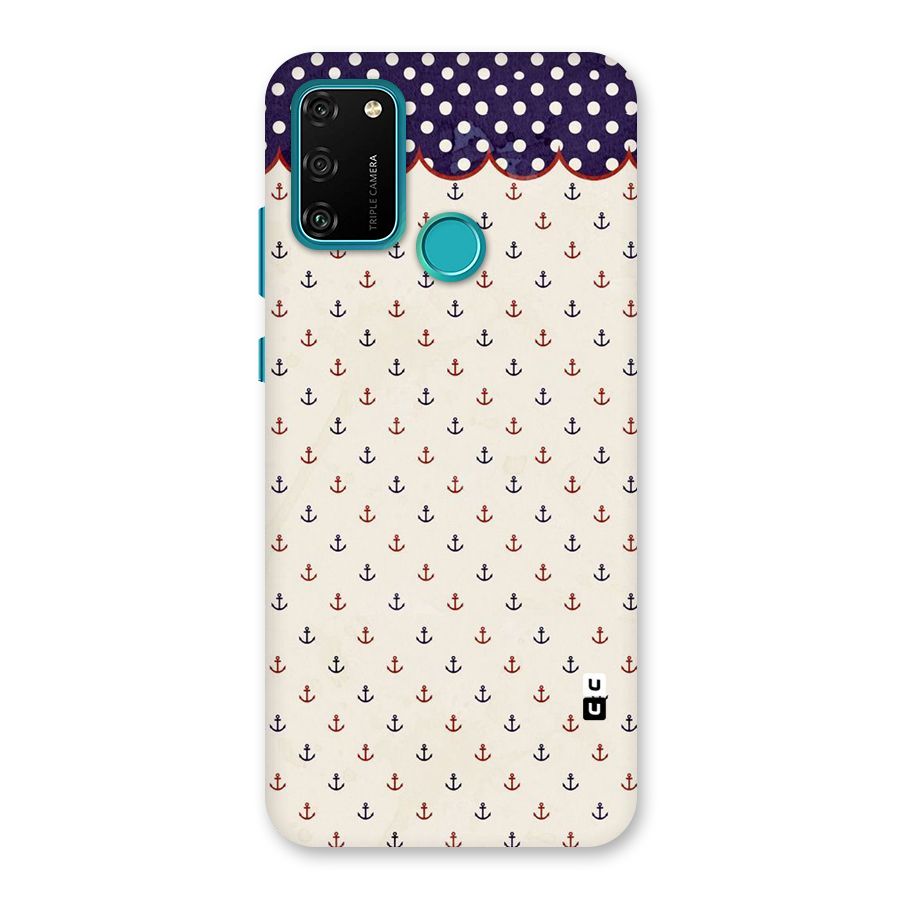 Polka Anchor Back Case for Honor 9A