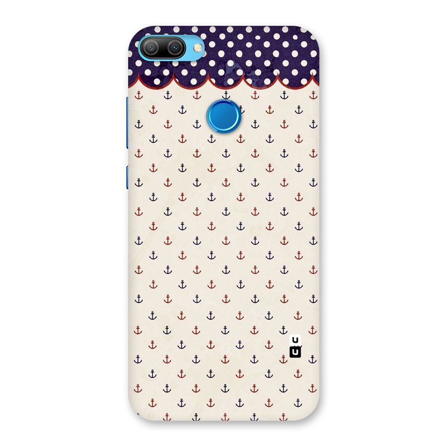Polka Anchor Back Case for Honor 9N