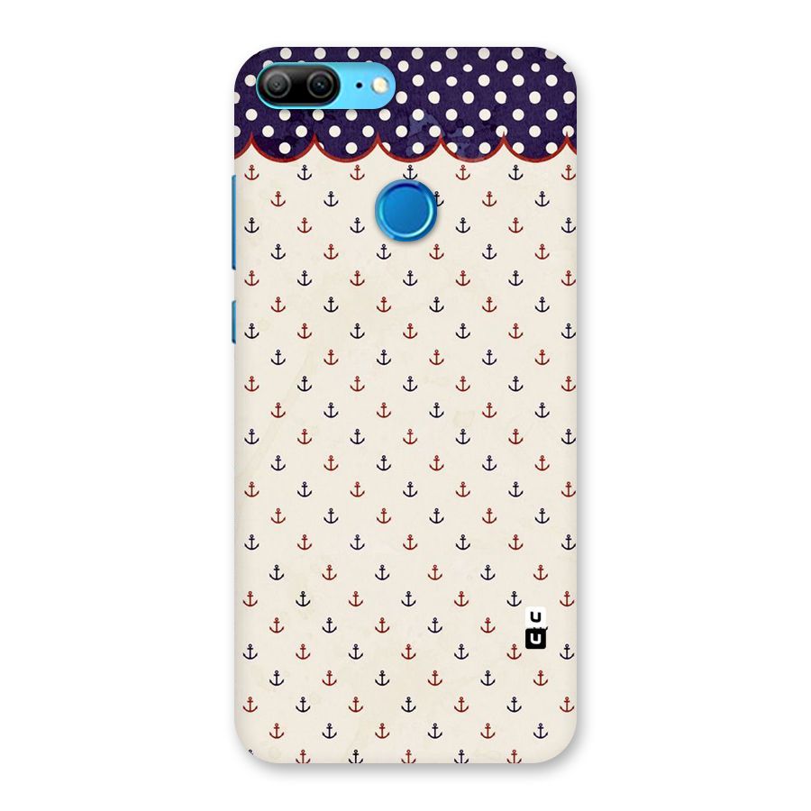 Polka Anchor Back Case for Honor 9 Lite