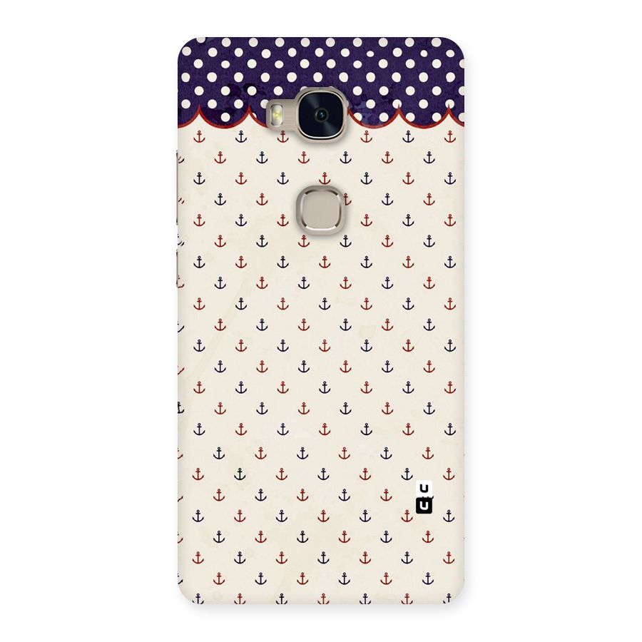 Polka Anchor Back Case for Huawei Honor 5X