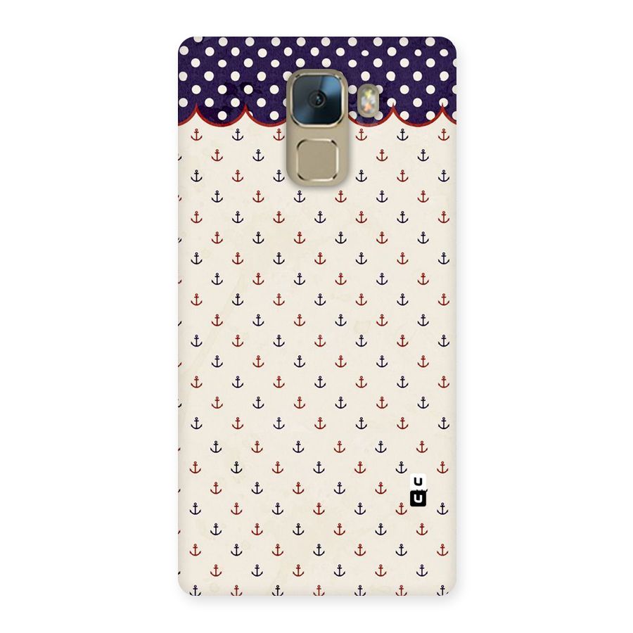 Polka Anchor Back Case for Huawei Honor 7