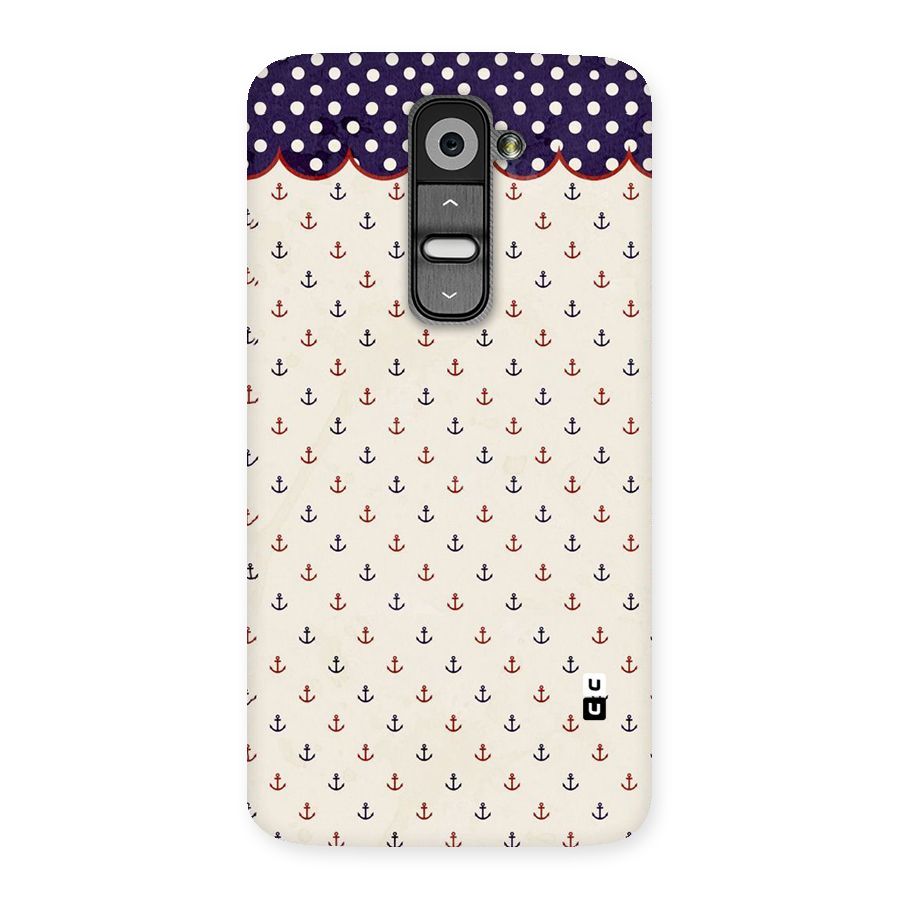 Polka Anchor Back Case for LG G2