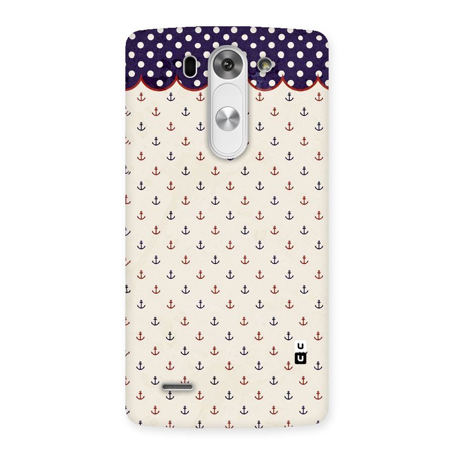 Polka Anchor Back Case for LG G3 Beat