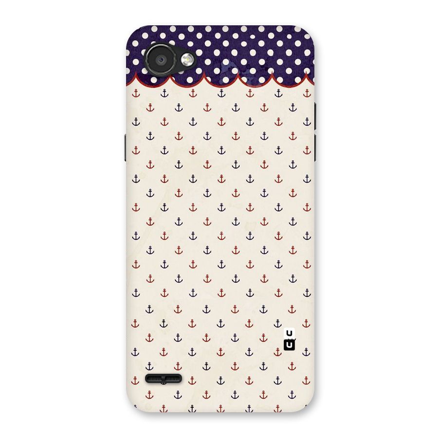 Polka Anchor Back Case for LG Q6