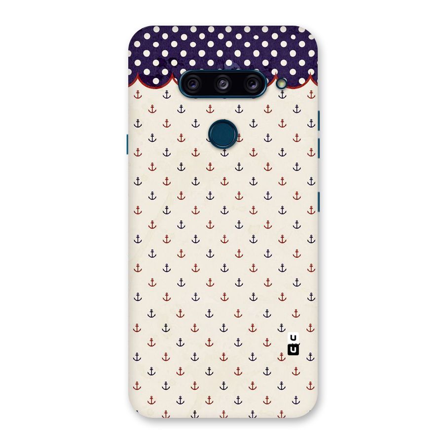 Polka Anchor Back Case for LG  V40 ThinQ