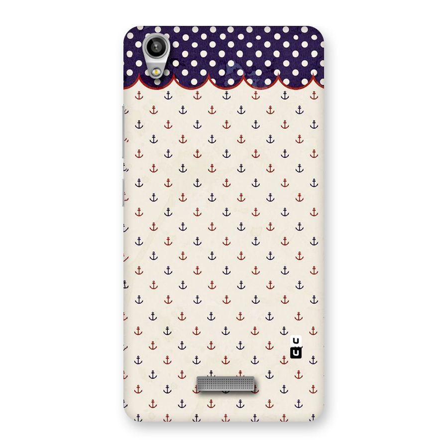 Polka Anchor Back Case for Lava-Pixel-V1