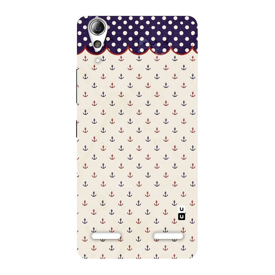 Polka Anchor Back Case for Lenovo A6000 Plus