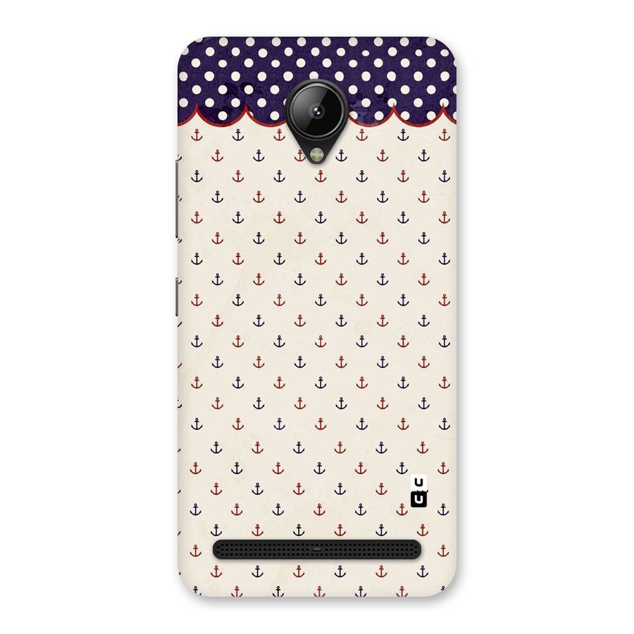 Polka Anchor Back Case for Lenovo C2