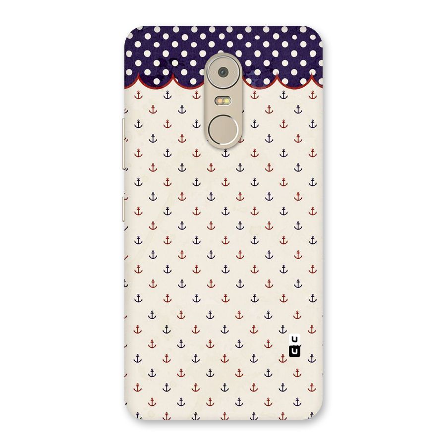 Polka Anchor Back Case for Lenovo K6 Note
