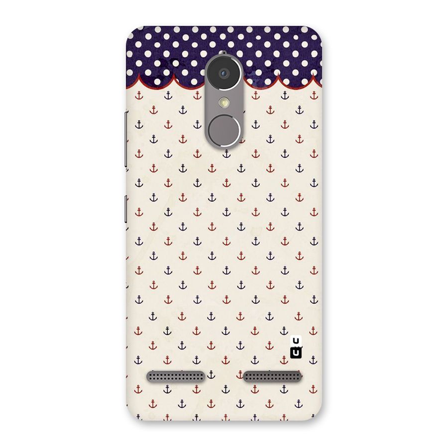 Polka Anchor Back Case for Lenovo K6 Power