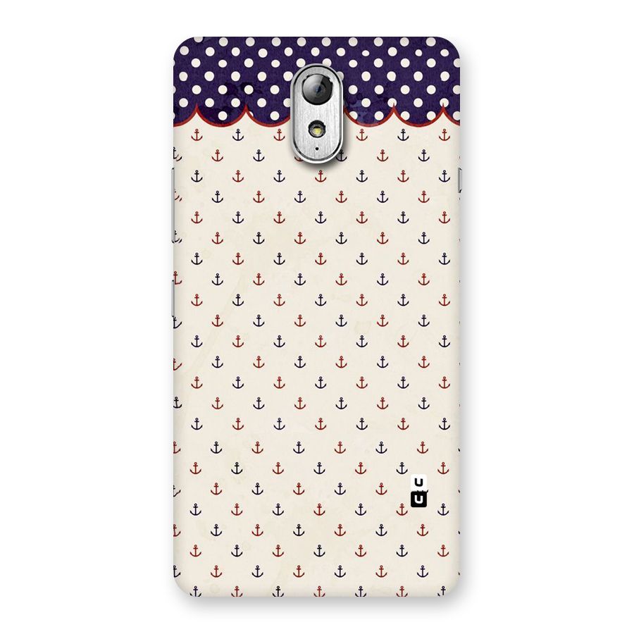 Polka Anchor Back Case for Lenovo Vibe P1M