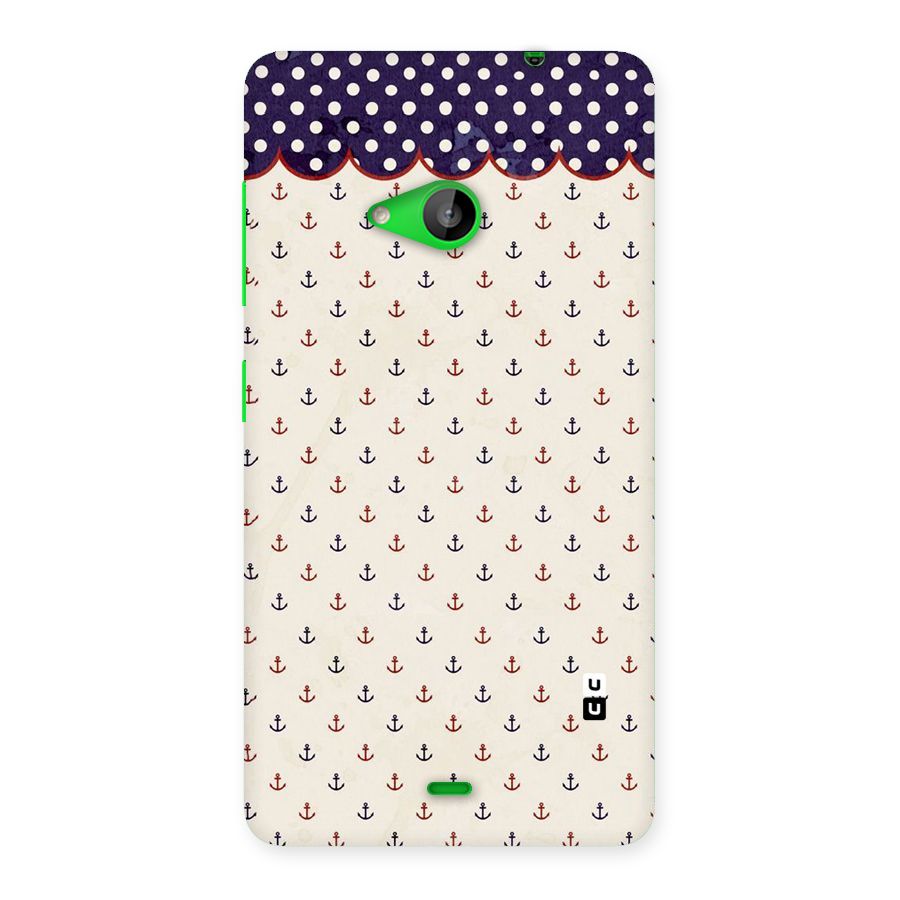 Polka Anchor Back Case for Lumia 535