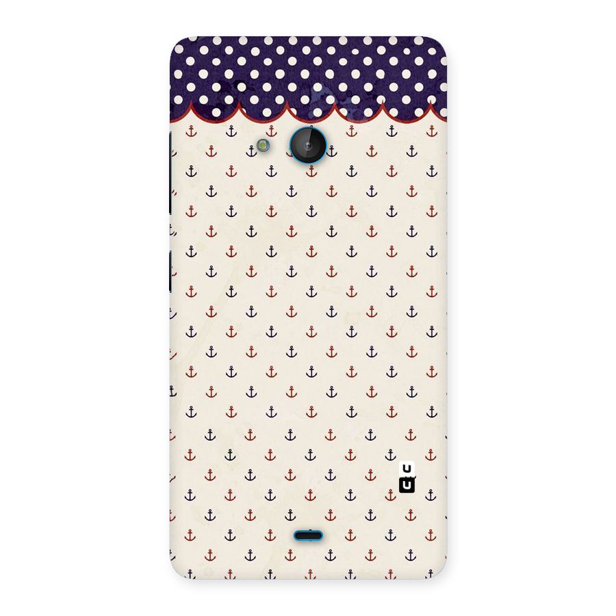 Polka Anchor Back Case for Lumia 540