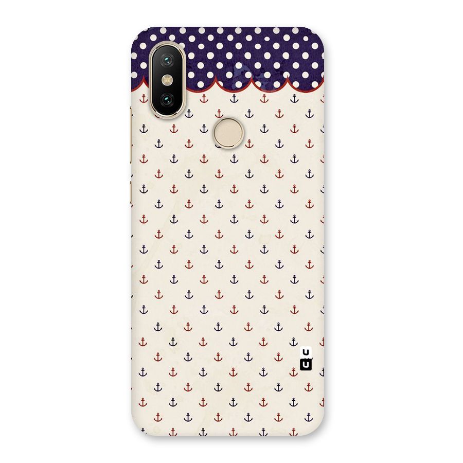 Polka Anchor Back Case for Mi A2