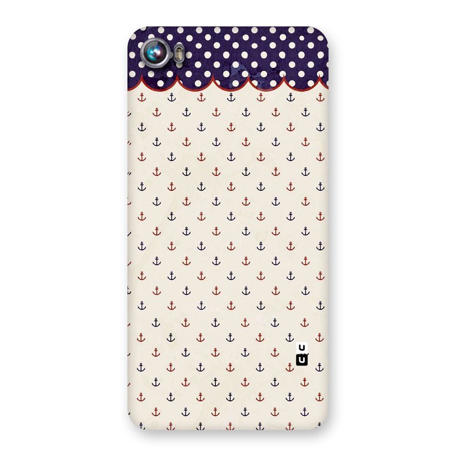 Polka Anchor Back Case for Micromax Canvas Fire 4 A107