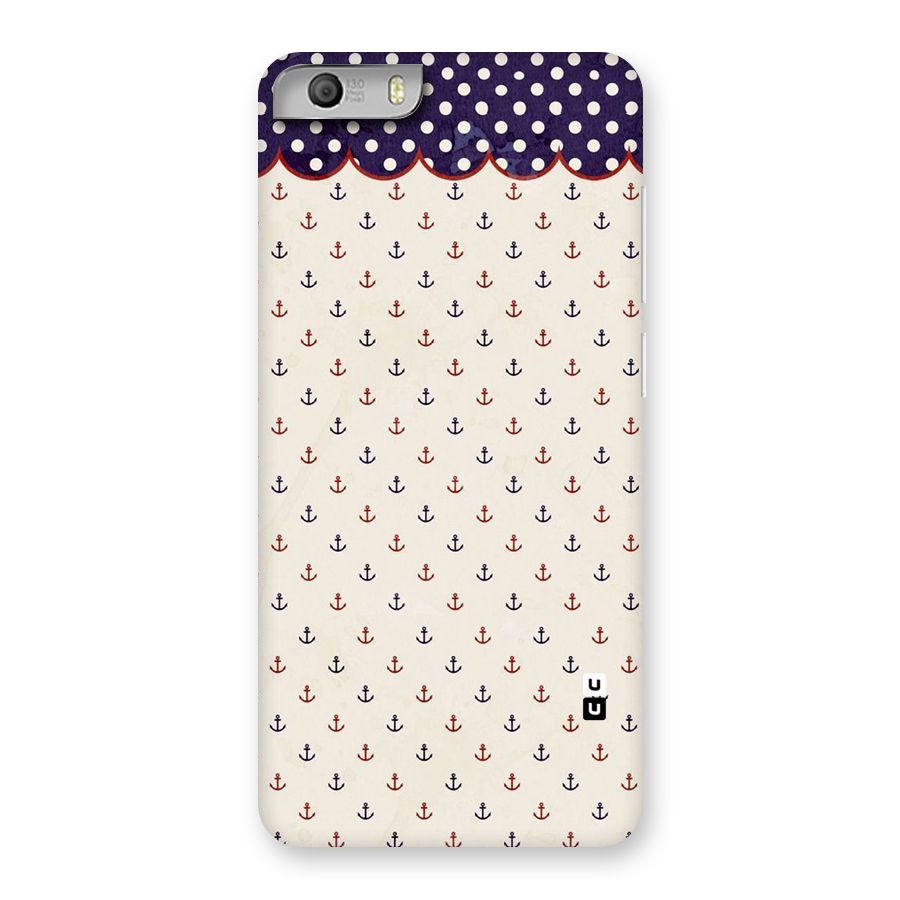 Polka Anchor Back Case for Micromax Canvas Knight 2