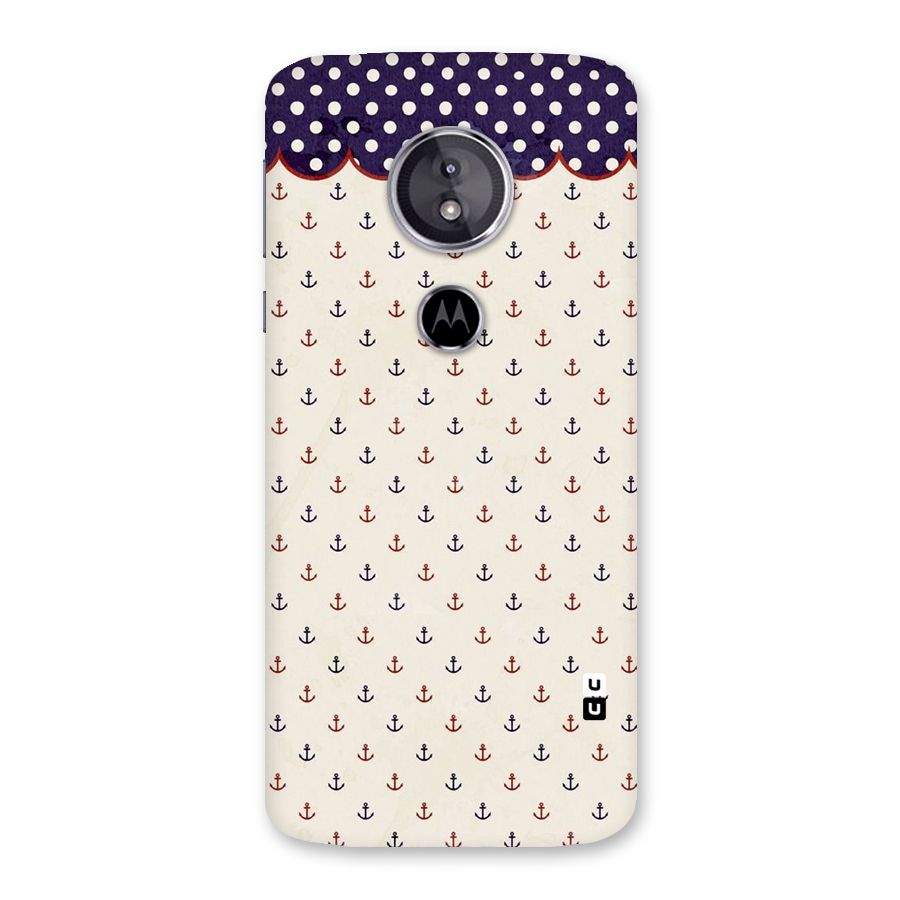Polka Anchor Back Case for Moto E5