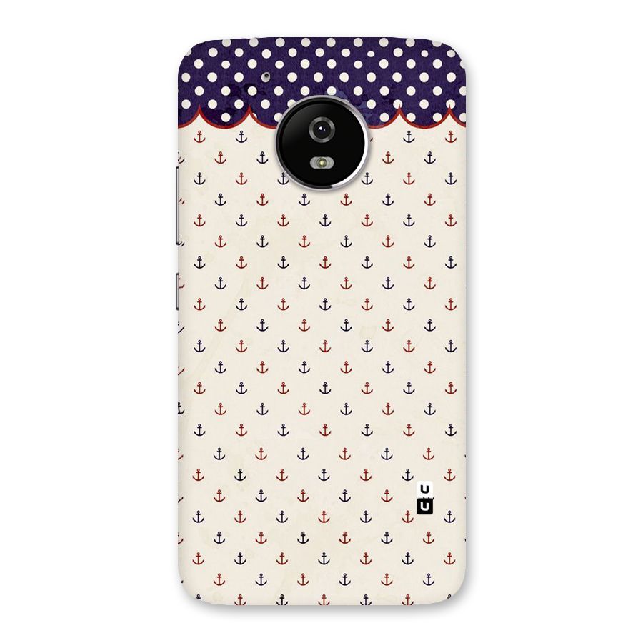 Polka Anchor Back Case for Moto G5