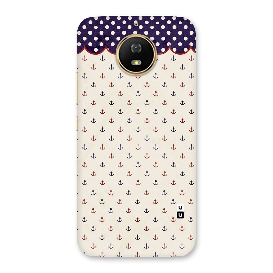 Polka Anchor Back Case for Moto G5s